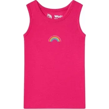Dívčí tílko Dětské spodní tílko WOLF S2561 tm.růžové vel.134/140