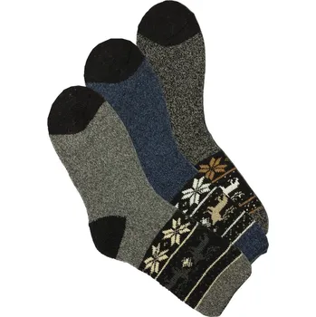 ALPACA pánské vlněné ponožky sob 39-43 mix č.1 3páry