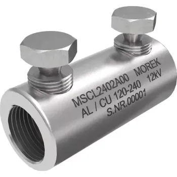 MOREK MSCL2402A00 Kabelová trhací spojka MSCL240 Al/Cu 120-240mm2, 2x Al šroub, 12kV (MOREK MSCL2402A00)