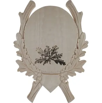 Dřevo Novák Podložka pod trofej č.219 - přírodní bez povrchové úpravy + okrasné plechové krytí zbraní