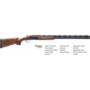 Airsoftová zbraň Akkar Churchill 206 SportingBlack 12x76mm