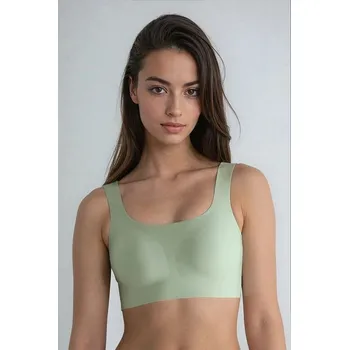 Podprsenka Bezešvá bralette Sloggi Zero Feel 2.0 Top světle zelená M