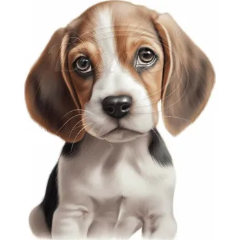 Textilní nažehlovací páska Dante Nažehlovačka Bígl štěně - 10 x 12 cm