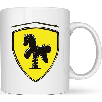 Hrneček - Houpací koník 330 ml 1 ks bílá