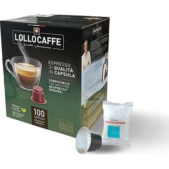 Kávové kapsle Lollo caffé Deca Espresso bezkofeinové do NESPRESSO® 100 kusů