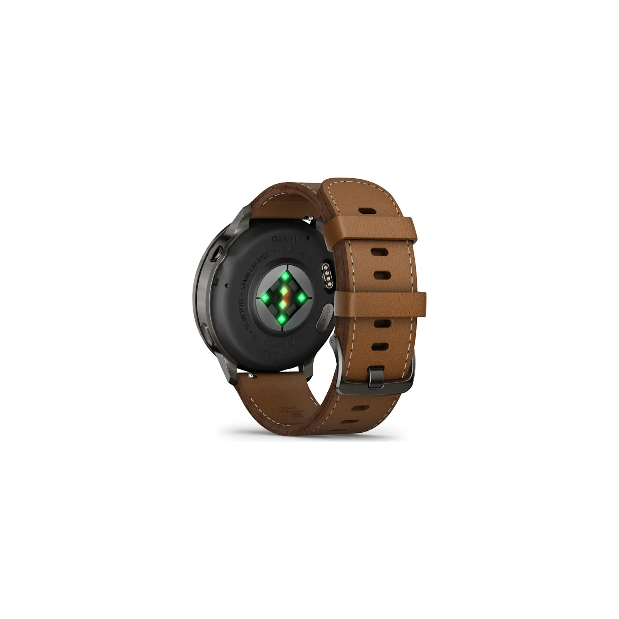 Fotografie 7 - Chytré hodinky Garmin Venu 4 45 mm Slate/Black + Brown kožený řemínek