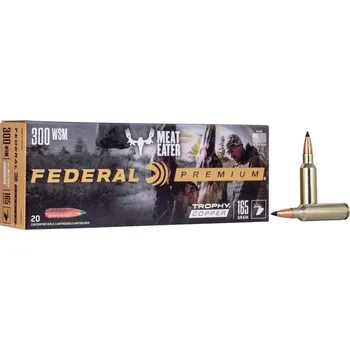 Sportovní střelba Federal Náboj kulový Federal, Premium, .300 WSM, 165GR (10,6g), Trophy Copper