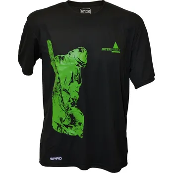 INTERFORST CZ Tričko Spiro krátký rukáv, černé - XXL