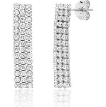 Náušnice Náušnice JVD SVLE3357XJ6BI00 stříbrné