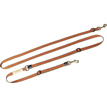 Vodítko pro psa vodítko NIGGELOH - De Luxe, š. 20mm, oranžovo-zeleno, d. 1,7-3,8m, nyloné (1111 00012)
