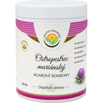 Přírodní produkt Salvia Paradise Ostropestřec mariánský agarové bonbony 60 ks