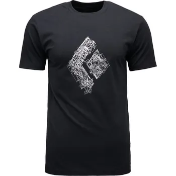 Pánské tričko Pánské triko Black Diamond M Engineered Diamond Ss Tee Velikost: L / Barva: černá