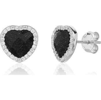 Náušnice Náušnice JVD SVLE3325XJ6BL00 stříbrné