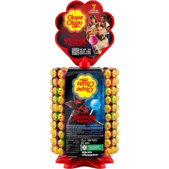 Bonbon Chupa Chups Stranger Things NETFLIX kolotoč ovocná lízátka 200 ks