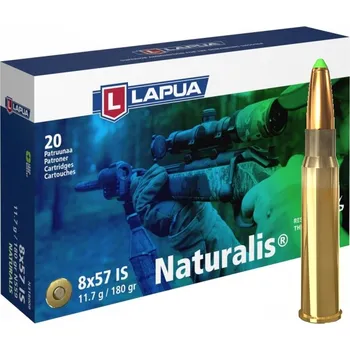 Sportovní střelba Lapua 8x57 IS NATURALIS, N559, Solid, 11,60g, 180gr*