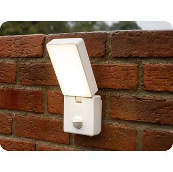 Svítilna Zahradní LED svítilna s pohybovým senzorem ENID 10W, 800lm, IP65, bílá [AD-OP-6605WLPMR4]