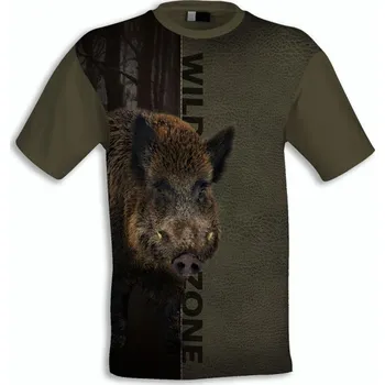 Pánské tričko Wildzone Divočák - myslivecké tričko Velikost: XL