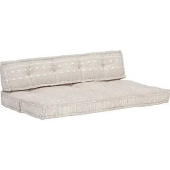 Podsedák vidaXL Poduška na pohovku z palet světle hnědá textil patchwork