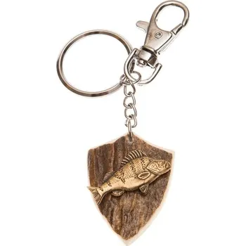 Zubíček Okoun (parohová klíčenka erb)