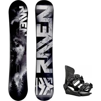 Snowboarding Snowboard komplet Raven Lupus + vázání King black Velikost: 160W cm, Velikost vázání: L