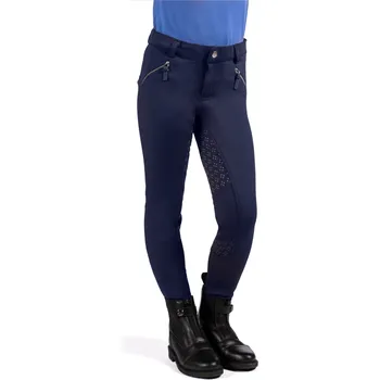 Jezdecké kalhoty HKM Rajtky Mia HKM, s gripem, dětské, deep blue 146-152