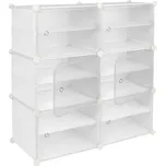 Úložné boxy na boty PETRA bílé