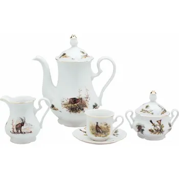 Konvice na čaj LEANDER 1946 02. Kávový servis 15-dílný