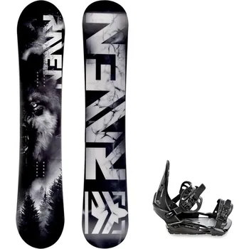 Snowboarding Snowboard komplet Raven Lupus + vázání s230 black Velikost: 170W cm, Velikost vázání: M/L