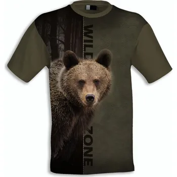 Pánské tričko Wildzone Medvěd - myslivecké tričko Velikost: XL