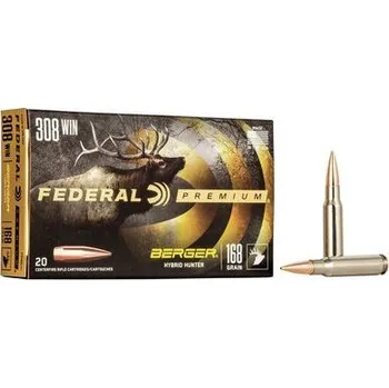 Sportovní střelba Federal Náboj kulový Federal, Vital Shok, .308 Win, 165GR (10,6g), Berger Hybrid Hunter