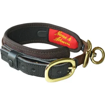 Obojek pro psa Obojek NIGGELOH - Collar DeLuxe, hnědý Velikost: XS