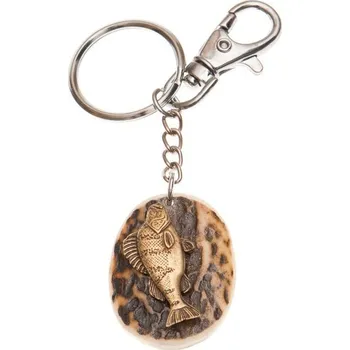 Zubíček Okoun (parohová klíčenka ovál)