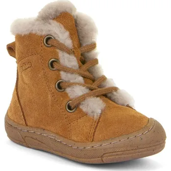 Dívčí obuv FRODDO dětská zimní obuv minni suede laces G2110140-2 cognac Velikost: 19