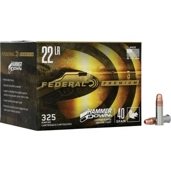 Příslušenství pro sportovní střelbu Federal Náboj kulový Federal, HammerDown, .22LR, 40GR (2,6g), Copper Plated Hollow Point