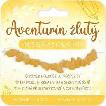 Náramek Nekupto Náramek s polodrahokamy Aventurín žlutý