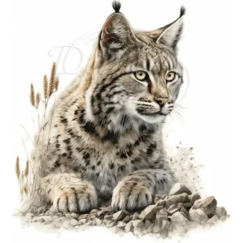 Textilní nažehlovací páska Dante Nažehlovačka Rys - 11 x 12 cm