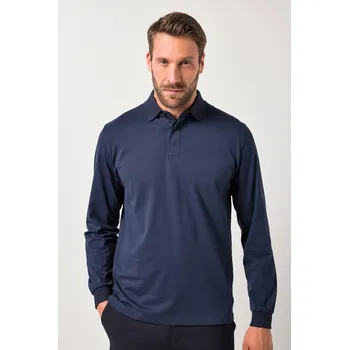 Pánské tričko JP1880, Plus size Polokošile JP1880, kolekce business, dlouhé rukávy, plošný potisk, do 8XL pro plnoštíhlé nadměrná velikost, 840698130-1455, modrý, 6XL, Plus size oblečení, Oblečení pro vysoké muže, Nadměrné velikosti, Oblečení pro plnoštíhlé.