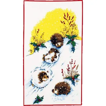 Utěrka Vánoční utěrka Ježci 70x42cm