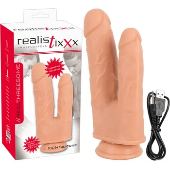 Vibrátor You2Toys Realistixxx Real Threesome Vibrační Dildo