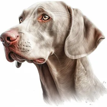 Textilní nažehlovací páska Dante Nažehlovačka Výmarský ohař hlava,6