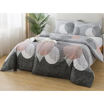 Povlečení XPOSE® JADORE béžové 2dílné 140 x 200, 70 x 90 cm knoflík