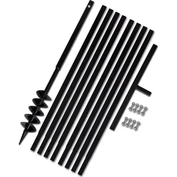 Vrták Zemní vrták s rukojetí 100 mm, s nástavci 9 m, ocel