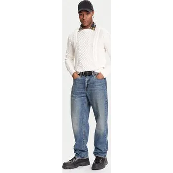 Pánský svetr Tommy Jeans Svetr DM0DM22101 Bílá Regular Fit S