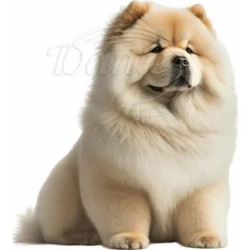 Textilní nažehlovací páska Dante Nažehlovačka Čau-čau sedící - 6 x 6 cm