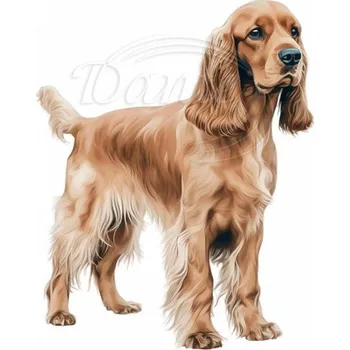 Textilní nažehlovací páska Dante Nažehlovačka Kokršpaněl - 10 x 12 cm