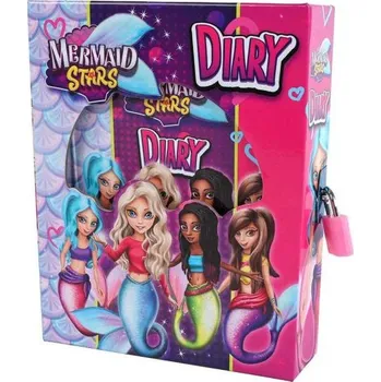 Zápisník Tajný deníček mořská víla v krabičce se zámkem ve fólii