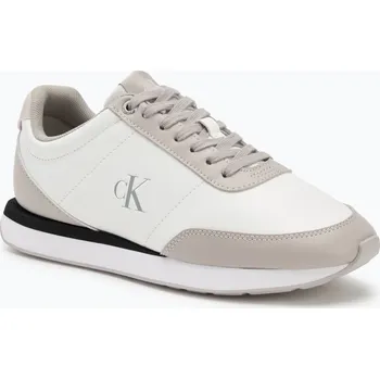 Dámská obuv Dámské tenisky Calvin Klein YW0YW01942 Retro Runner Lace Up Leather MG bright white/chateau