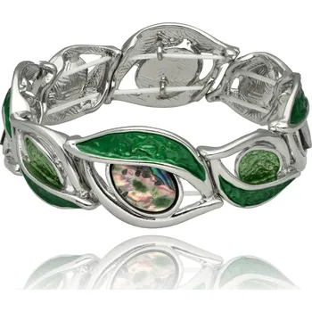 Náramek Yvon Elegantní náramek v listovém tvaru s perletí