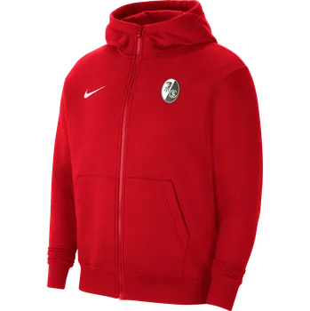 Dámská mikina Mikina s kapucí Nike SC Freiburg Full-Zip Hoodie Kids 6scfcw6891-657 Velikost S (128-137 cm)