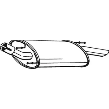 Výfukový systém Zadní tlumič výfuku BOSAL 154-377